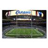 3 Panel California SoFi Stadium Wall Art Poster on Canvas Framed Art Sport Stadium Paintings Los Angeles Artwork Picture Giclee Print for Modern Classroom Home Decoration, 48" Wx24 H view 1
