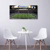 3 Panel California SoFi Stadium Wall Art Poster on Canvas Framed Art Sport Stadium Paintings Los Angeles Artwork Picture Giclee Print for Modern Classroom Home Decoration, 48" Wx24 H view 2