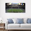 3 Panel California SoFi Stadium Wall Art Poster on Canvas Framed Art Sport Stadium Paintings Los Angeles Artwork Picture Giclee Print for Modern Classroom Home Decoration, 48" Wx24 H view 4