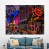 Abstract Memphis Canvas Print, Memphis Beale Street, Memphis Painting, Memphis Wall Art view 1