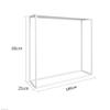 HAIZHEN Side End Table Side Table,Console Entryway Hallway Table, Behind Coach Sofa Slim Entry Table, Industrial Vintage Look, Black Metal Frame 80CM/100CM for Living Room Bedroom view 3