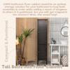 LOKO Tall Bathroom Floor Cabinet, Multifunctional Storage Cabinet with Doors, Narrow Slim Linen Tower for Bathroom, Living Room or Kitchen, 14.5 x 14.5 x 63 inches (Espresso) view 4
