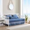 Nautica - Daybed Bedding Sets, Cotton Reversible Bed Set with Matching Shams & Pillow Cover, Lightweight Bedding Set for All Seasons (Coveside Blue, Daybed) view 2