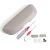 LadyCent Car Sunglass Case Glasses Holder Box, for BMW 1/2/3/4/5/7 Series X1/X3/X5/X6 F30 F10 F15 F16 F34 G30 E70 E71 F07 F01,Gray view 2