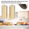 Alvinlite Stainless Steel Dredge, Spice Jar Salt and Pepper Shaker for Kitchen Condiments (Gold) view 4
