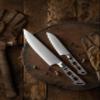 KATSURA Woodworking Project Kit  Chef Knife Blank  8 Inch  Japanese Premium AUS 10, 3-Layer Forged Steel  Perfect for Woodworkers, Crafters  Classic Style Handle  NO LOGO view 4