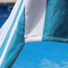 Superior Cabana Cotton Lounge Chair Cover, Outdoor Towel/Chaise Furniture Covers, Terry Cloth, Beach, Spa, Swim Accessories, Pool Chair Cover, Soft, Quick Drying, 32" x 102", Turquoise view 3