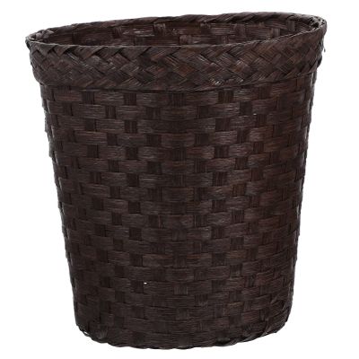 Blanket Round Woven Wicker Waste Basket: Rattan Paper Trash Can Straw Storage Laundry Hamper Flower Basket Vase Laundry