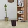 Blanket Round Woven Wicker Waste Basket: Rattan Paper Trash Can Straw Storage Laundry Hamper Flower Basket Vase Laundry view 2