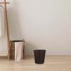 Blanket Round Woven Wicker Waste Basket: Rattan Paper Trash Can Straw Storage Laundry Hamper Flower Basket Vase Laundry view 4