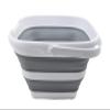 SAMMART 10L (2.6 Gallon) Collapsible Rectangular Handy Bucket (White/Grey, 1) view 4