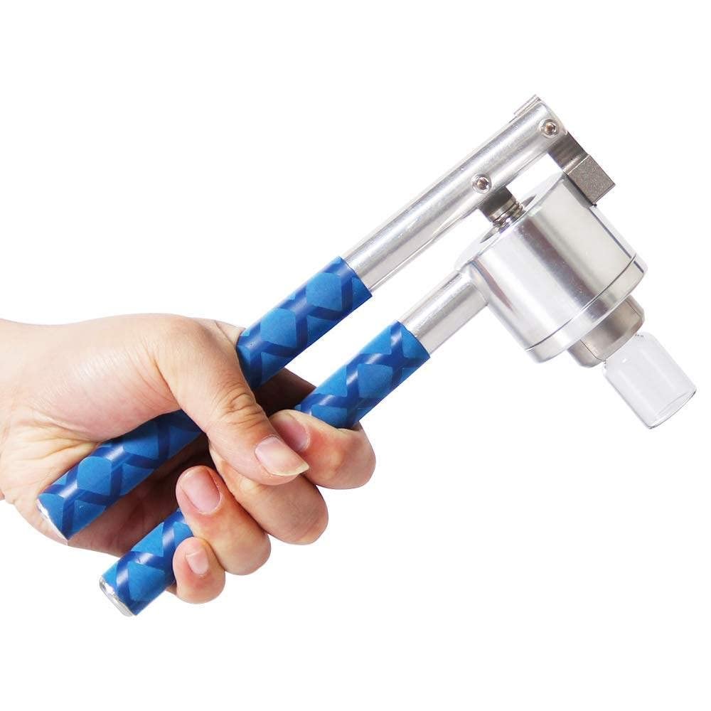 BrightFootBook Perfume Bottle Vial Crimper Machine, 13/15/18/20mm, Stainless Steel Vial Bottle Spray Manual Sealing Capping Tools Capper,20mm
