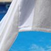 Superior Cabana Cotton Lounge Chair Cover, Outdoor Towel/Chaise Furniture Covers, Terry Cloth, Beach, Spa, Swim Accessories, Pool Chair Cover, Soft, Quick Drying, 32" x 102", Light Grey view 3