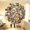 107cm*130cm(42''*51'') 3D Acrylic Crystal Wall Sticker Adhesive DIY Stereo Photo Frame Tree Pattern Wear Resistant Home Home Accessories (A) view 1