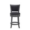 Ball & Cast Upholstered Swivel Counter Stools Kitchen Bar Stools 24" Seat Height Wooden Frame Stool Chair,Dark Grey (HSA-1102D-1) view 4