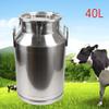 40 L /10.6 304 Gallon Stainless Steel Milk Can, Heavy Duty Milk Transport Cans with Sealed Lid Jug Milk Jug for Milk Storage Transportation (US Stock) view 2