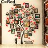 107cm*130cm(42''*51'') 3D Acrylic Crystal Wall Sticker Adhesive DIY Stereo Photo Frame Tree Pattern Wear Resistant Home Home Accessories (C) view 2