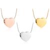 constantlife Cremation Jewelry for Ashes Heart Pendant Memorial Urn Necklace for Women Memorial Small Ashes Holder Stainless Steel Personalized Customization Keepsake (3Pcs-Silver+Gold+Rose Gold) view 1