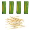 BLUE TOP Bamboo Toothpick 2000pcs Packed by 20 boxes Round Sturdy Double-Side Point BambooToothpick for Teeth Food Pick for Appetizer Fruit Olive Cheeze and DIY Small box Easy to be carried saved view 1