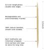 BLUE TOP Bamboo Toothpick 2000pcs Packed by 20 boxes Round Sturdy Double-Side Point BambooToothpick for Teeth Food Pick for Appetizer Fruit Olive Cheeze and DIY Small box Easy to be carried saved view 2