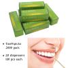 BLUE TOP Bamboo Toothpick 2000pcs Packed by 20 boxes Round Sturdy Double-Side Point BambooToothpick for Teeth Food Pick for Appetizer Fruit Olive Cheeze and DIY Small box Easy to be carried saved view 4