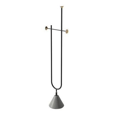 KKNH Coat Stand Metal Floor Coat Rack U-Shaped Design Coat Rack Bedroom Living Room Office Simple Modern Vertical Storage Rack 60.5 Inches High Suitable for Bedroom, Office (Color : A)