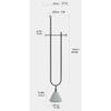 KKNH Coat Stand Metal Floor Coat Rack U-Shaped Design Coat Rack Bedroom Living Room Office Simple Modern Vertical Storage Rack 60.5 Inches High Suitable for Bedroom, Office (Color : A) view 2