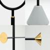 KKNH Coat Stand Metal Floor Coat Rack U-Shaped Design Coat Rack Bedroom Living Room Office Simple Modern Vertical Storage Rack 60.5 Inches High Suitable for Bedroom, Office (Color : A) view 3