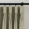 TWOPAGES Pale Khaki Lined Goblet Drapes for Bedroom, Soft Chenille Window Treatment Curtains Panels Privacy Light Filtering Room Darkening Curtains (Set of 2, 52" Wide by 84" Long) view 2