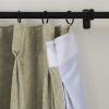 TWOPAGES Pale Khaki Lined Goblet Drapes for Bedroom, Soft Chenille Window Treatment Curtains Panels Privacy Light Filtering Room Darkening Curtains (Set of 2, 52" Wide by 84" Long) view 3