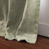TWOPAGES Pale Khaki Lined Goblet Drapes for Bedroom, Soft Chenille Window Treatment Curtains Panels Privacy Light Filtering Room Darkening Curtains (Set of 2, 52" Wide by 84" Long) view 4
