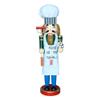 LUOZZY Traditional Wooden Chef Nutcracker Wooden Nutcracker Adorn for Christmas Festive Holiday Home Office Car Decor view 1