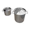 20 24 32 40 52QT Rustproof Stainless Steel Stock Pot Set, Kettle Steamer Pot Set view 3