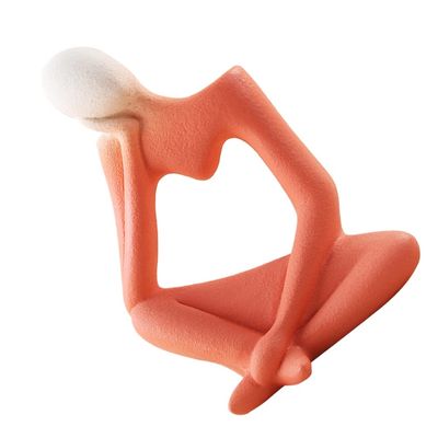 Homoyoyo Abstract Ceramic Flower Container for Home Unique Desktop Ornament for Living Room Bedroom and Garden Present for Family and Friends