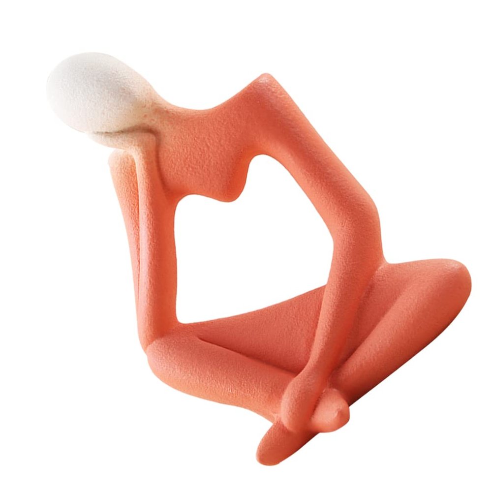 Homoyoyo Abstract Ceramic Flower Container for Home Unique Desktop Ornament for Living Room Bedroom and Garden Present for Family and Friends