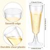 CHENGU 200 Pack Plastic Champagne Flutes, 5 oz Disposable Shatterproof Champagne Glasses Toasting Wine Glasses Cocktail Cups for Wedding, Parties, New Year's Eve for Celebration(Clear) view 3
