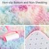 AROGAN Soft Rainbow Area Rugs for Girls Room 2x6 Feet, Fluffy Girls Bedroom Rugs, Princess Rug, Cute Colorful Carpet for Kids Teens Nursery Toddler, Pink view 4