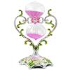 Hourglass Sand Timer Decorative,360 Rotating Metal White Sand Watch 30 Min,Antique Hour Glass Decor for Office Desk- Crafts,Ornaments(Pink Sand) view 1