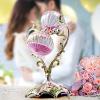 Hourglass Sand Timer Decorative,360 Rotating Metal White Sand Watch 30 Min,Antique Hour Glass Decor for Office Desk- Crafts,Ornaments(Pink Sand) view 3