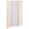 Bowery Hill Traditional 3-Panel Room Divider Screen, Natural Wood Frame, White Rice Paper Inlay, 70.25" H x 52" W, Lightweight Folding Design, Ideal for Living Room, Bedroom, Workspace Divider view 1