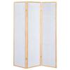 Bowery Hill Traditional 3-Panel Room Divider Screen, Natural Wood Frame, White Rice Paper Inlay, 70.25" H x 52" W, Lightweight Folding Design, Ideal for Living Room, Bedroom, Workspace Divider view 4