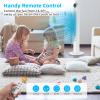 COSTWAY Tower Fan, 42-Inch Portable 80 Degrees Oscillating Fan with Remote, Smart Control Panel, 3 Wind Modes, 12H Timer, Quiet Bladeless Fan for Living Room, Bedroom, Kitchen, Office (White) view 3