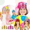 Yaomiao 22 Pcs DIY Crowns Set Include 12 Pcs Foam Princess Crowns and 10 Pcs Crystal Diamond Sticker for Kids(Multicolor) view 3