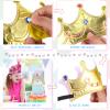 Yaomiao 22 Pcs DIY Crowns Set Include 12 Pcs Foam Princess Crowns and 10 Pcs Crystal Diamond Sticker for Kids(Multicolor) view 4