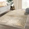 Superior Indoor Area Rug, Plush Carpet Cover, High-Traffic Rugs, Jute Backing, Hallways, Entry, Office, Living Room, Kitchen, Modern Abstract Wood Grain, Veer Collection, 7' x 9', Beige view 1