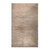 Superior Indoor Area Rug, Plush Carpet Cover, High-Traffic Rugs, Jute Backing, Hallways, Entry, Office, Living Room, Kitchen, Modern Abstract Wood Grain, Veer Collection, 7' x 9', Beige view 2