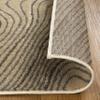 Superior Indoor Area Rug, Plush Carpet Cover, High-Traffic Rugs, Jute Backing, Hallways, Entry, Office, Living Room, Kitchen, Modern Abstract Wood Grain, Veer Collection, 7' x 9', Beige view 3