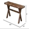 BOWERY HILL Contemporary Trestle Dining Bench in Knotty Nutmeg view 2
