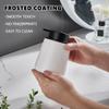 12Oz White Soap Dispenser - Modern Ceramic Lotion Hand Soap Dispenser with Easy-to-Press Black Pump, Reusable and Refillable Liquid Dish Soap Dispensers for Bathroom & Kitchen view 2