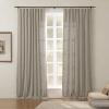 ChadMade Room Darkening Chenille Curtain 102 Inches Length for Bedroom Flat Hooks Back Tab Hook Belt Rod Pocket Drape Tino 50W102L, 1 Panel Silver Gray view 1